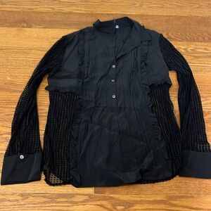 Marissa Webb Women’s Black Button Down Top Size Large